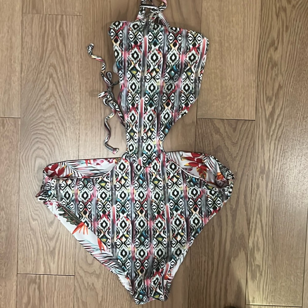 Roxy reversible halter swimsuit